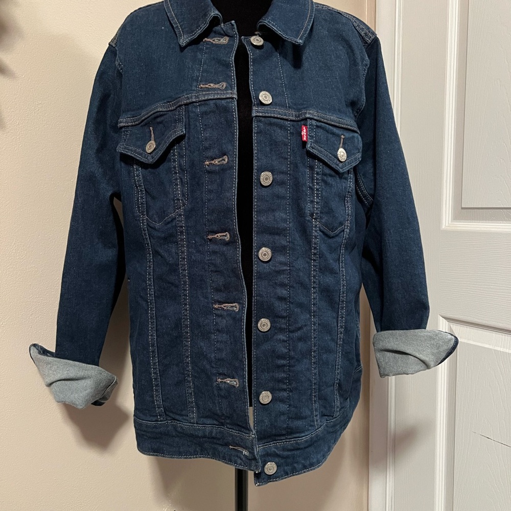 Levi's Dark Blue Denim Trucker Jacket